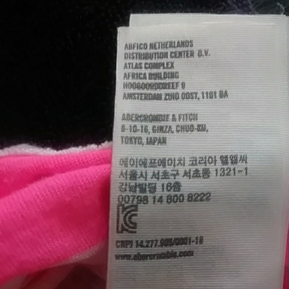 Y2K Pink White Abercrombie & Fitch stripe blouse medium - Picture 7 of 7